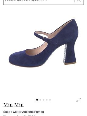 Miu Miu Suede Mary Jane Heels